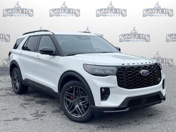 2025 Star White Metallic Tri-Coat Ford Explorer ST Automatic 4 Door 3.0L EcoBoost V6 Engine 4X4 SUV