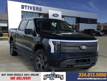2025 Blue Ford F-150 Lightning Flash Electric Motor Engine AWD Truck 4 Door