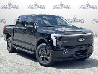 2025 Black Metallic Ford F-150 Lightning Flash AWD 4 Door Electric Motor Engine Truck Automatic