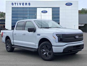 2025 Space White Metallic Ford F-150 Lightning Flash 4 Door Truck Automatic Electric Motor Engine
