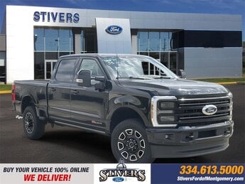 2025 Agate Black Metallic Ford Super Duty F-250 SRW Platinum 4 Door 4X4 Automatic 6.7L High Output Power Stroke V8 Diesel Engine