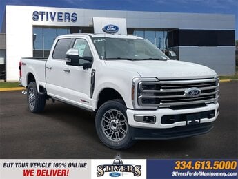 2025 Star White Metallic Tri-Coat Ford Super Duty F-350 SRW Platinum Automatic Truck 4X4 4 Door