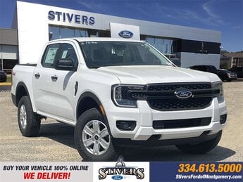 2025 Oxford White Ford Ranger XL Automatic 4 Door 4X4 EcoBoost 2.3L I4 GTDi DOHC Turbocharged VCT Engine Truck