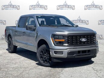 2025 Silver Metallic Ford F-150 STX RWD Automatic 4 Door Truck 2.7L V6 EcoBoost Engine