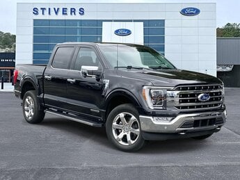 2021 Agate Black Metallic Ford F-150 Lariat 4 Door 3.5L PowerBoost Full-Hybrid V6 Engine Automatic Truck