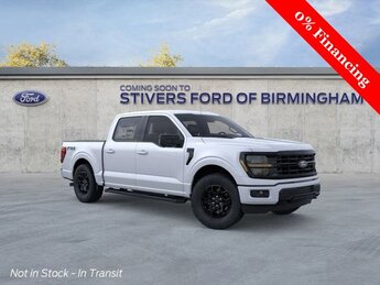 2025 White Metallic Ford F-150 XLT 5.0L V8 Engine 4 Door 4X4 Automatic
