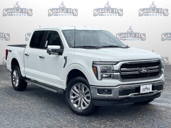 2025 White Metallic Ford F-150 Lariat 3.5L PowerBoost Full-Hybrid V6 Engine 4 Door Automatic
