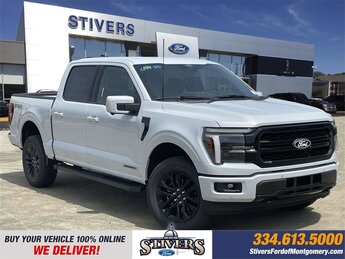 2025 Space White Metallic Ford F-150 Lariat 4 Door Automatic 3.5L PowerBoost Full-Hybrid V6 Engine Truck 4X4
