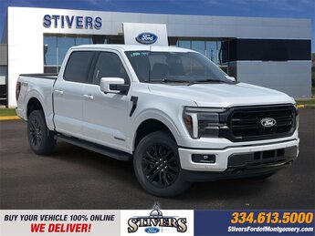 2025 Space White Metallic Ford F-150 Lariat 4 Door Automatic 3.5L PowerBoost Full-Hybrid V6 Engine Truck 4X4