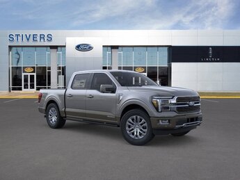 2025 Carbonized Gray Metallic Ford F-150 King Ranch Truck 4X4 3.5L PowerBoost Full-Hybrid V6 Engine