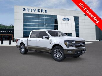 2025 Star White Metallic Tri-Coat Ford F-150 King Ranch 4 Door Automatic 3.5L PowerBoost Full-Hybrid V6 Engine 4X4