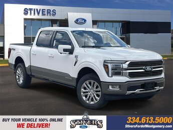 2025 Star White Metallic Tri-Coat Ford F-150 King Ranch 4 Door 4X4 Automatic 3.5L PowerBoost Full-Hybrid V6 Engine