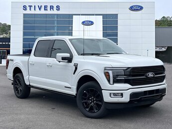 2025 White Metallic Ford F-150 Platinum 4 Door Truck 4X4 Automatic 3.5L PowerBoost Full-Hybrid V6 Engine