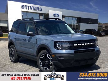 2024 Azure Gray Metallic Tri-Coat Ford Bronco Sport Outer Banks 1.5L EcoBoost Engine 4X4 Automatic
