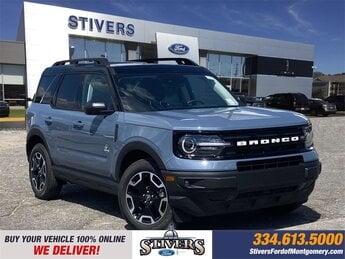 2024 Azure Gray Metallic Tri-Coat Ford Bronco Sport Outer Banks 1.5L EcoBoost Engine 4X4 Automatic