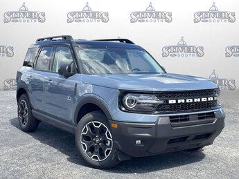 2025 Azure Gray Metallic Tri-Coat Ford Bronco Sport Outer Banks 4 Door SUV 4X4 1.5L EcoBoost Engine