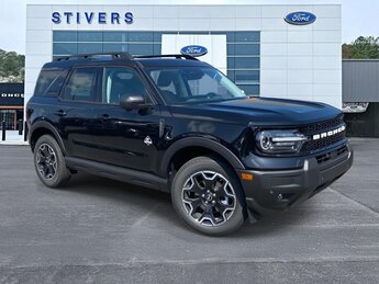 2025 Shadow Black Ford Bronco Sport Outer Banks Automatic 1.5L EcoBoost Engine 4 Door 4X4 SUV