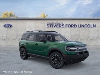 2025 Eruption Green Metallic Ford Bronco Sport Outer Banks Automatic 4 Door 1.5L EcoBoost Engine 4X4 SUV