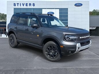 2025 Carbonized Gray Metallic Ford Bronco Sport Badlands EcoBoost 2.0L I4 GTDi DOHC Turbocharged VCT Engine SUV 4X4 Automatic