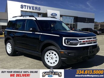 2024 Shadow Black Ford Bronco Sport Heritage SUV 4X4 1.5L EcoBoost Engine 4 Door Automatic