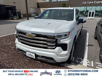 2022 Iridescent Pearl Tricoat Chevrolet Silverado 1500 High Country 4 Door EcoTec3 6.2L V8 Engine Truck