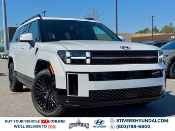 2025 Serenity White Hyundai Santa Fe Hybrid Calligraphy SUV I4 Engine 4 Door FWD
