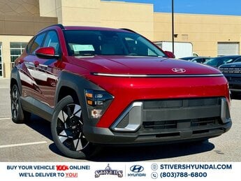 2025 Ultimate Red Metallic Hyundai Kona SEL 2.0L I4 DOHC 16V Engine FWD Automatic (CVT) SUV 4 Door