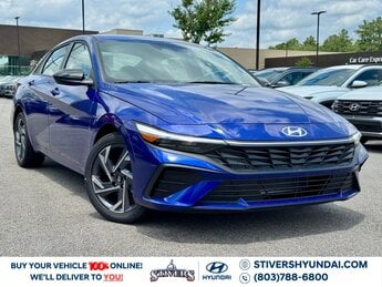 2025 Intense Blue Hyundai Elantra SEL Sport Automatic (CVT) Car FWD 4 Door