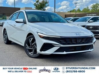 2025 Serenity White Hyundai Elantra SEL Convenience FWD Automatic (CVT) Car I4 Engine