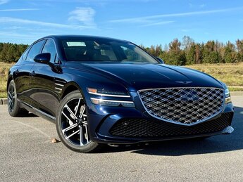 2025 Capri Blue Genesis G80 2.5T Advanced 4 Door I4 Engine AWD