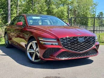 2025 Cavendish Red Genesis G80 3.5T Sport Prestige 3.5L V6 PDI Turbocharged DOHC 24V LEV3-ULEV50 375hp Engine 4 Door Car