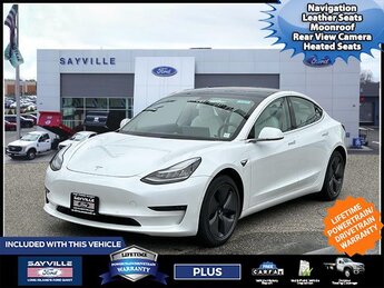 2020 Pearl White Multi-Coat Tesla Model 3 Long Range AWD Car 4 Door Automatic