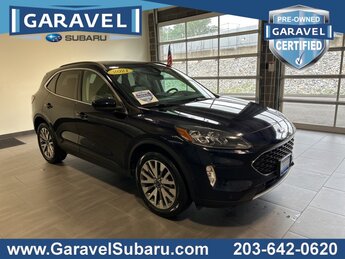 2021 Blue Ford Escape Titanium EcoBoost 2.0L I4 GTDi DOHC Turbocharged VCT Engine Automatic SUV 4 Door