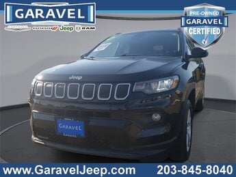 2022 Diamond Black Crystal Pearlcoat Jeep Compass Latitude 2.4L I4 Engine 4X4 Automatic SUV 4 Door