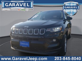 2022 Diamond Black Crystal Pearlcoat Jeep Compass Latitude 2.4L I4 Engine 4X4 Automatic SUV 4 Door