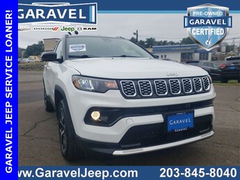 2025 Bright White Clearcoat Jeep Compass Limited SUV Automatic 2.0L I4 DOHC Engine 4X4