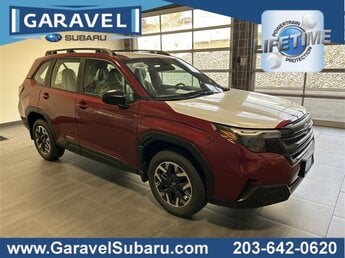 2025 Crimson Red Pearl Subaru Forester Base SUV Automatic (CVT) AWD 4 Door