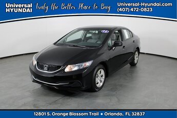 2015 Crystal Black Pearl Honda Civic LX FWD Automatic (CVT) Sedan