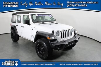 2021 Bright White Clearcoat Jeep Wrangler Unlimited Sport 4 Door 4X4 3.6L V6 24V VVT Engine SUV Manual