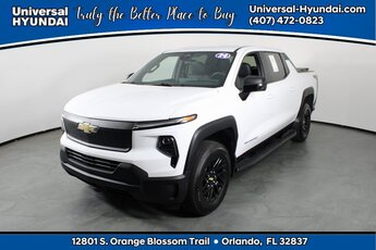 2024 Summit White Chevrolet Silverado EV Work Truck Automatic 4X4 Electric ZEV Engine Truck