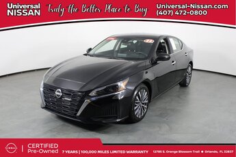 2023 Super Black Nissan Altima 2.5 SV 4 Door Sedan 2.5L 4-Cylinder DOHC 16V Engine FWD