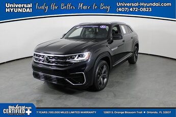 2021 Deep Black Pearl Volkswagen Atlas Cross Sport 3.6L V6 SE w/Technology R-Line 4 Door Automatic SUV