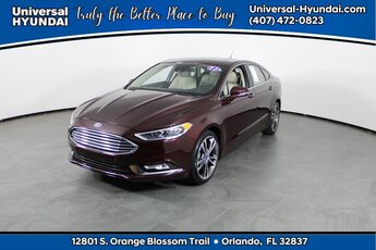 2017 Ford Fusion Titanium EcoBoost 2.0L I4 GTDi DOHC Turbocharged VCT Engine Automatic FWD 4 Door