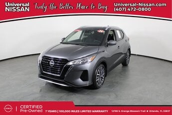 2024 Gun Metallic Nissan Kicks SV 1.6L 4-Cylinder DOHC 16V Engine Automatic (CVT) 4 Door FWD