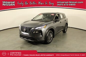2021 Gun Metallic Nissan Rogue S FWD Automatic (CVT) 4 Door SUV