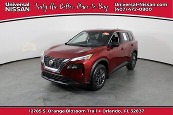 2021 Scarlet Ember Tintcoat Nissan Rogue S Automatic (CVT) 2.5L I4 DOHC 16V Engine 4 Door