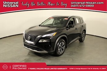 2021 Super Black Nissan Rogue SV SUV Automatic (CVT) FWD 2.5L I4 DOHC 16V Engine 4 Door