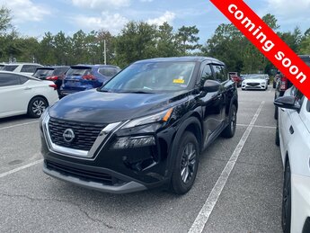2023 Super Black Nissan Rogue S SUV FWD Automatic (CVT) 1.5L I3 Turbocharged DOHC 12V LEV3-ULEV50 201hp Engine 4 Door