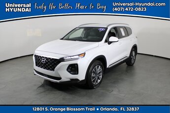 2019 Quartz White Hyundai Santa Fe SEL Plus 2.4L I4 DGI DOHC 16V LEV3-ULEV70 185hp Engine SUV 4 Door FWD Automatic