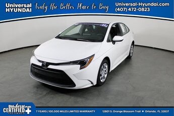 2023 Ice Cap Toyota Corolla LE FWD Sedan 2.0L I4 DOHC 16V Engine 4 Door Automatic (CVT)